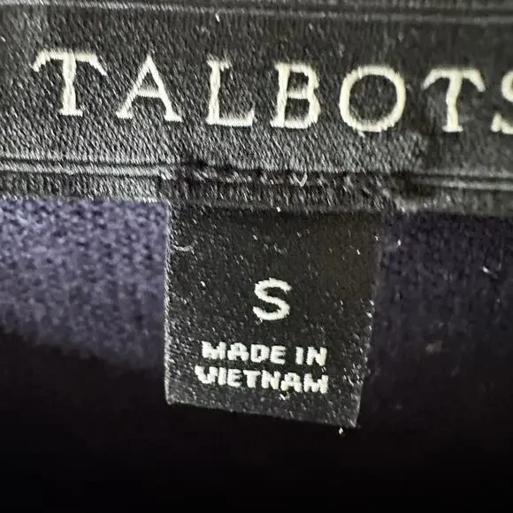 Talbots Striped Sweater Womens SMALL Multicolor Pullover Preppy Office Twee - Picture 9 of 10